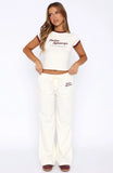 Palm Springs Edition Track Pants Cream