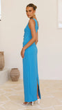 Cataleya Maxi Dress Azure Blue