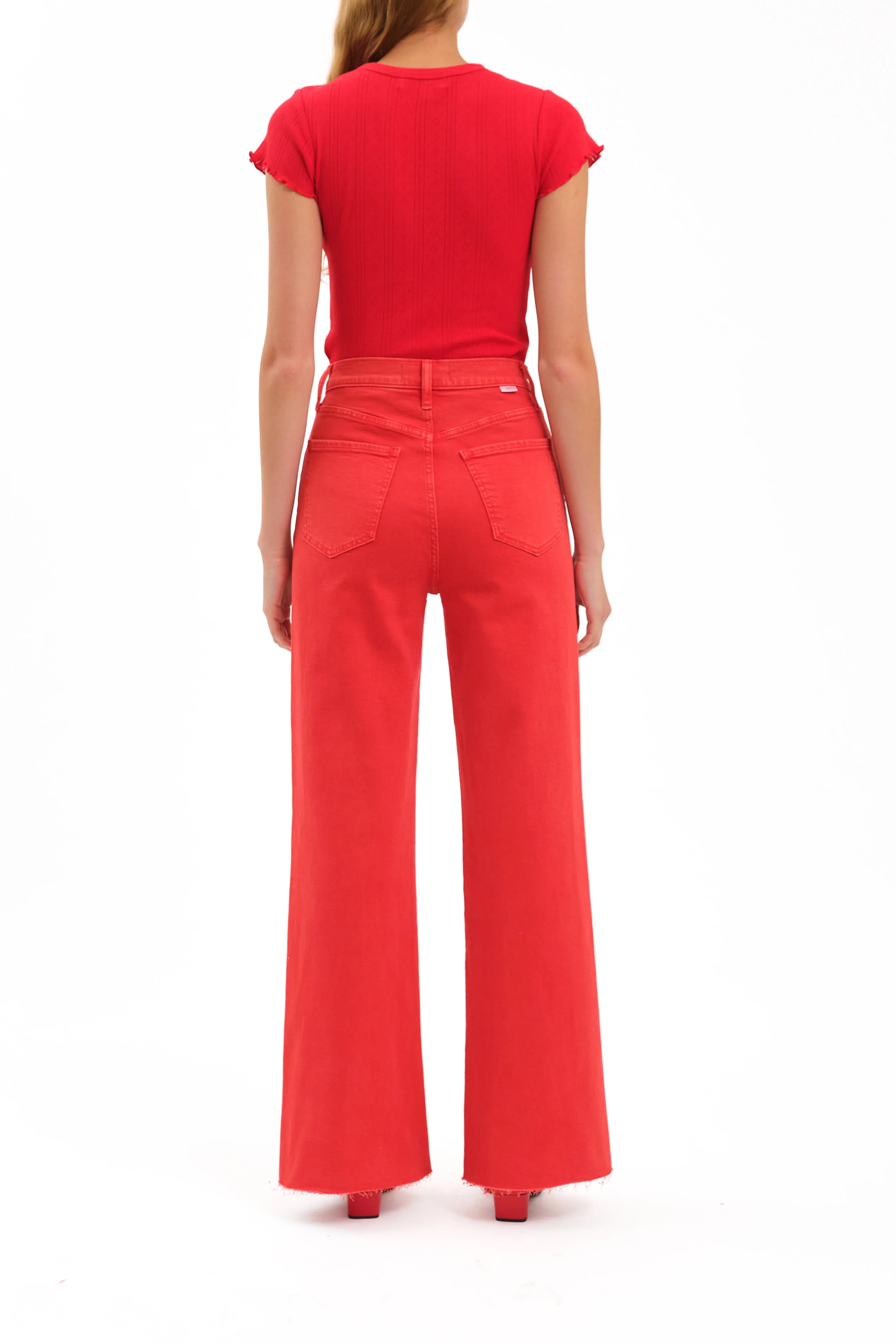 Far Out Wide Leg Jean Cherry