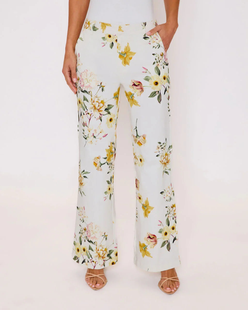 Honey Morning Floral Print Pants