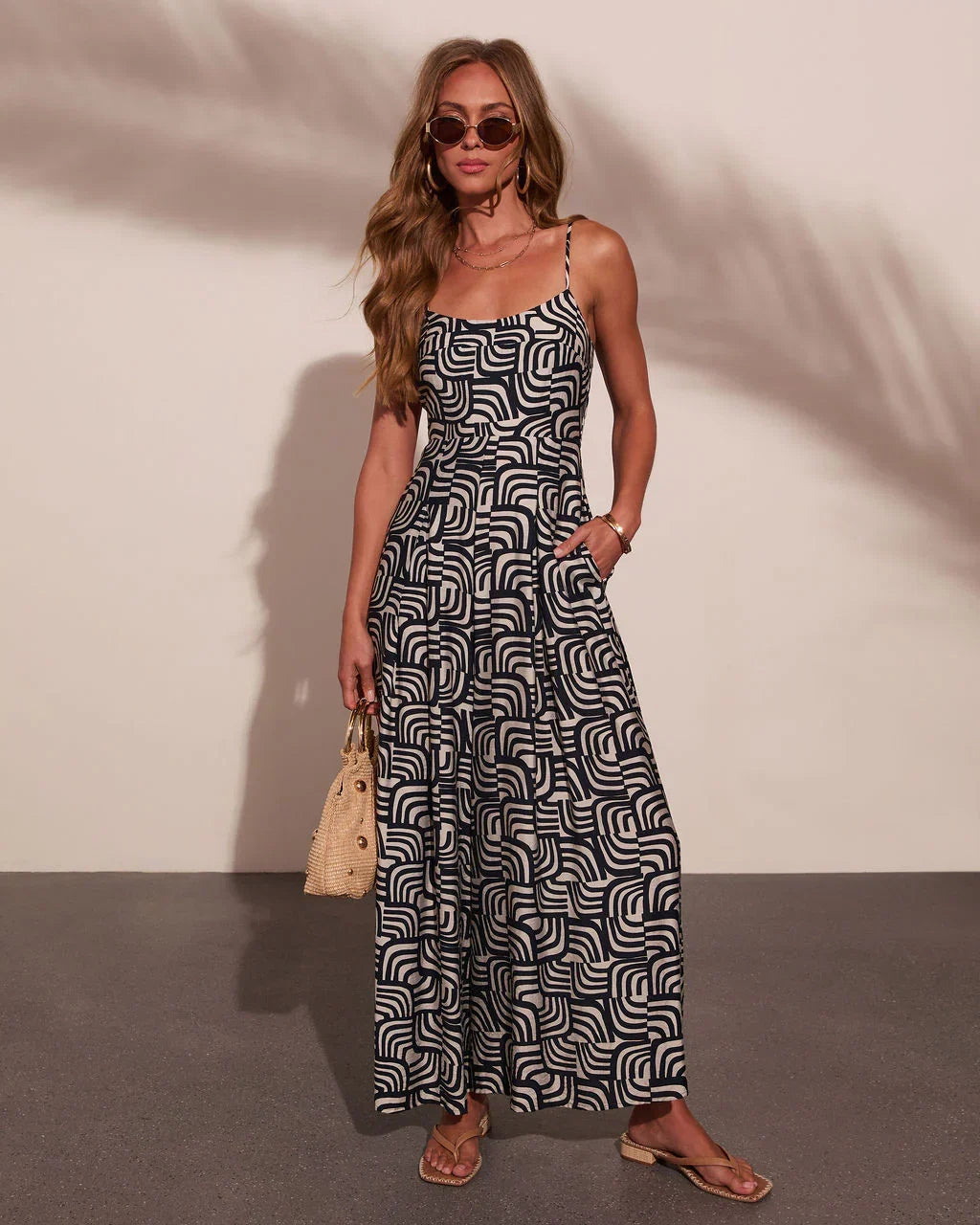 Seaside Darling Abstract Print Jumpsuit