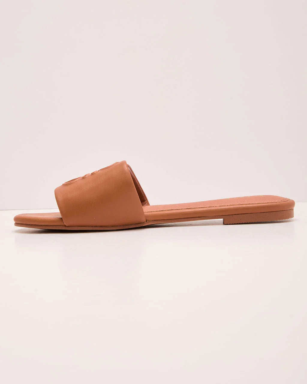 Santorini Sun Faux Leather Tonal Design Sandals