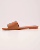 Santorini Sun Faux Leather Tonal Design Sandals