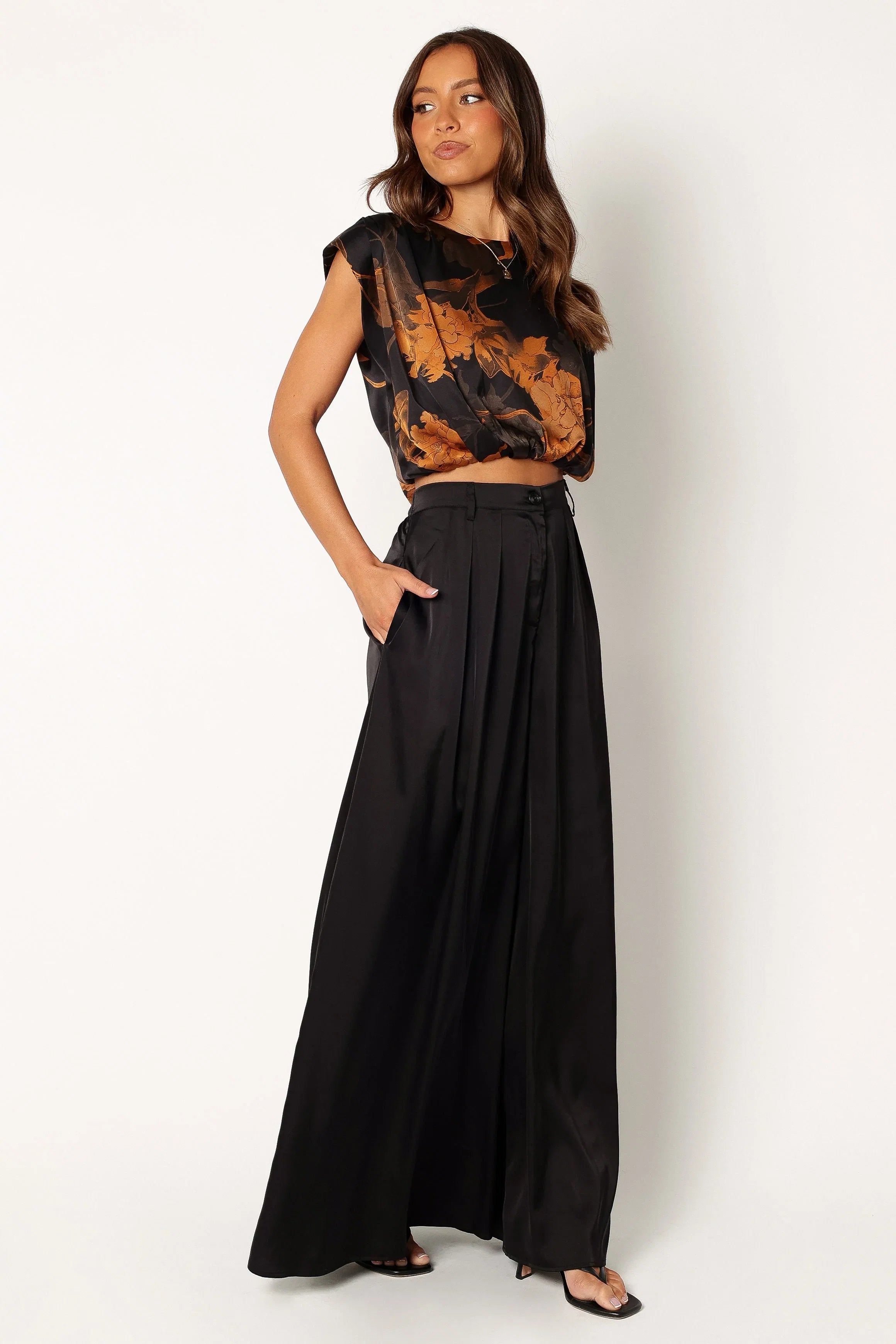 Taya Two Piece Set Black