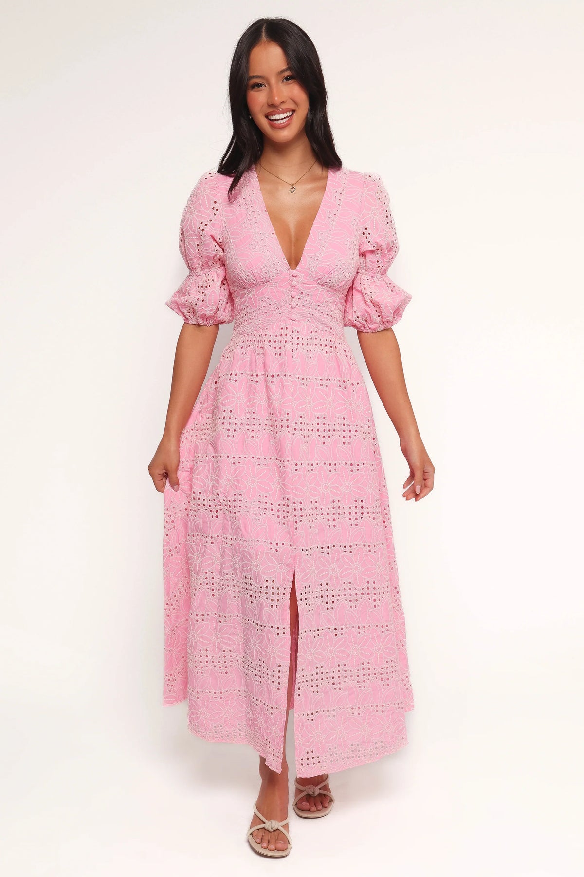 Tani Midi Dress Pink