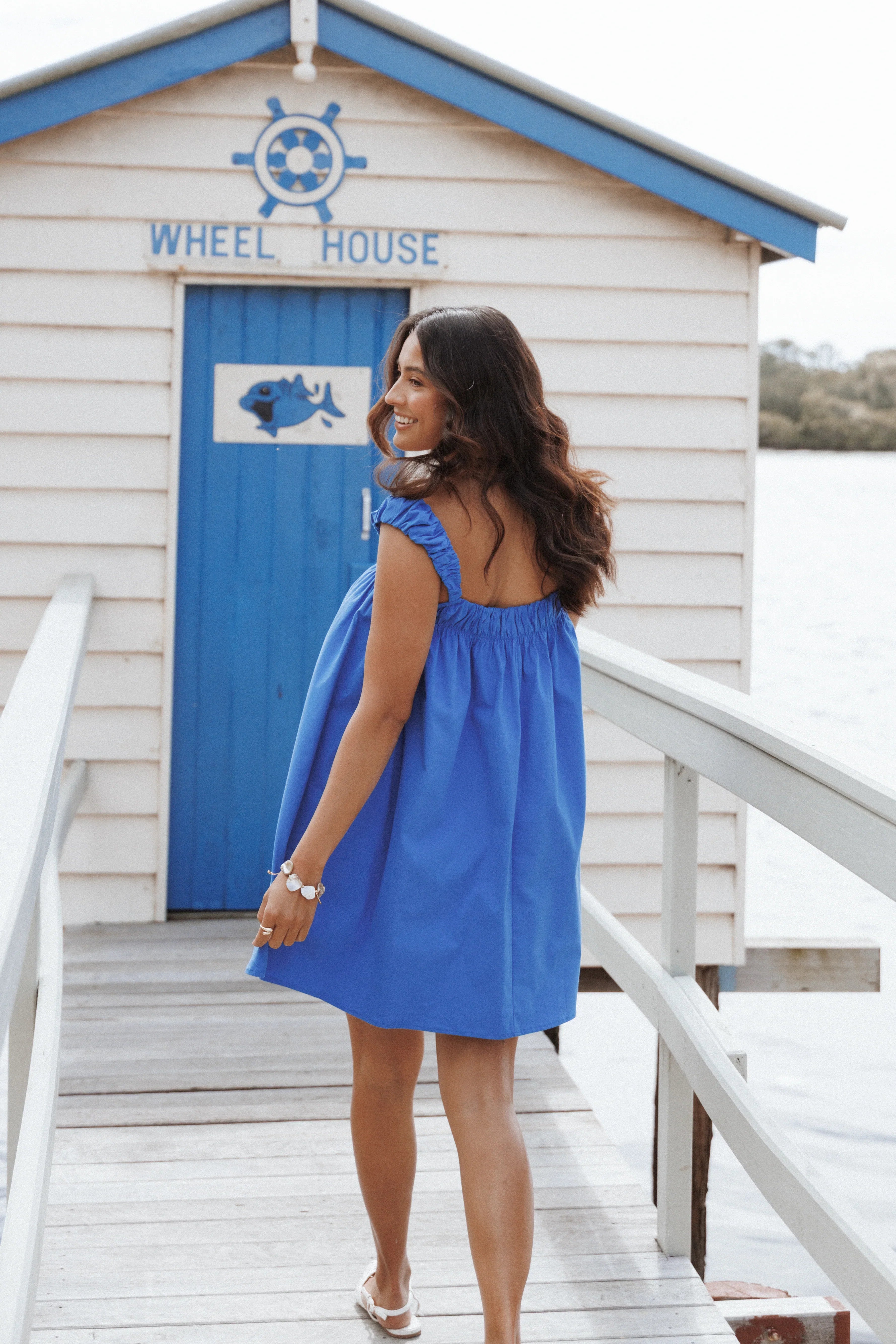 Helia Mini Dress Cobalt Blue