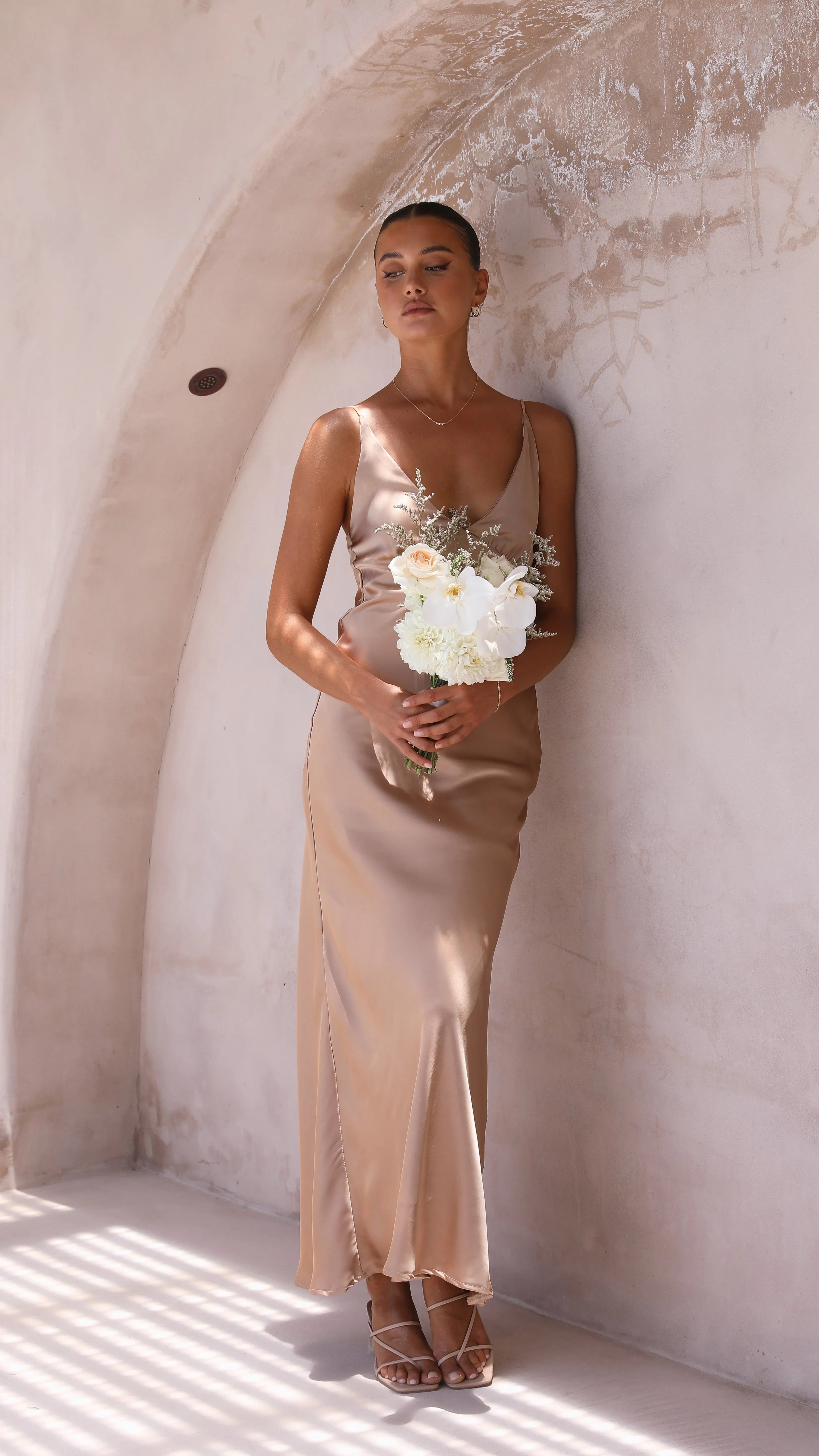 Ziah Maxi Dress Latte
