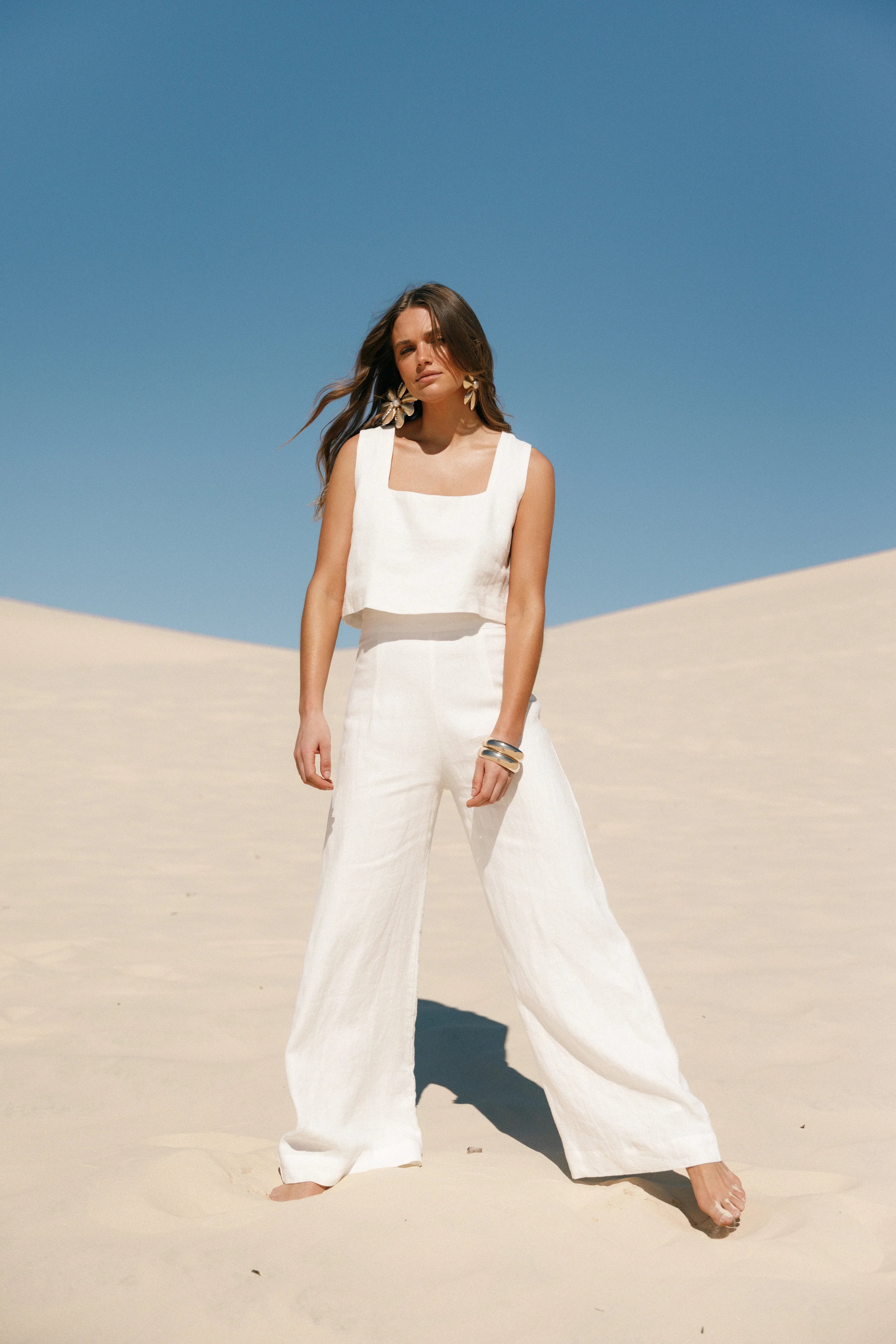 Devlin Pant Cloud White