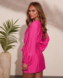 Sun Fever Wrap Tie Mini Dress