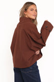 Notion Cropped Trench Espresso