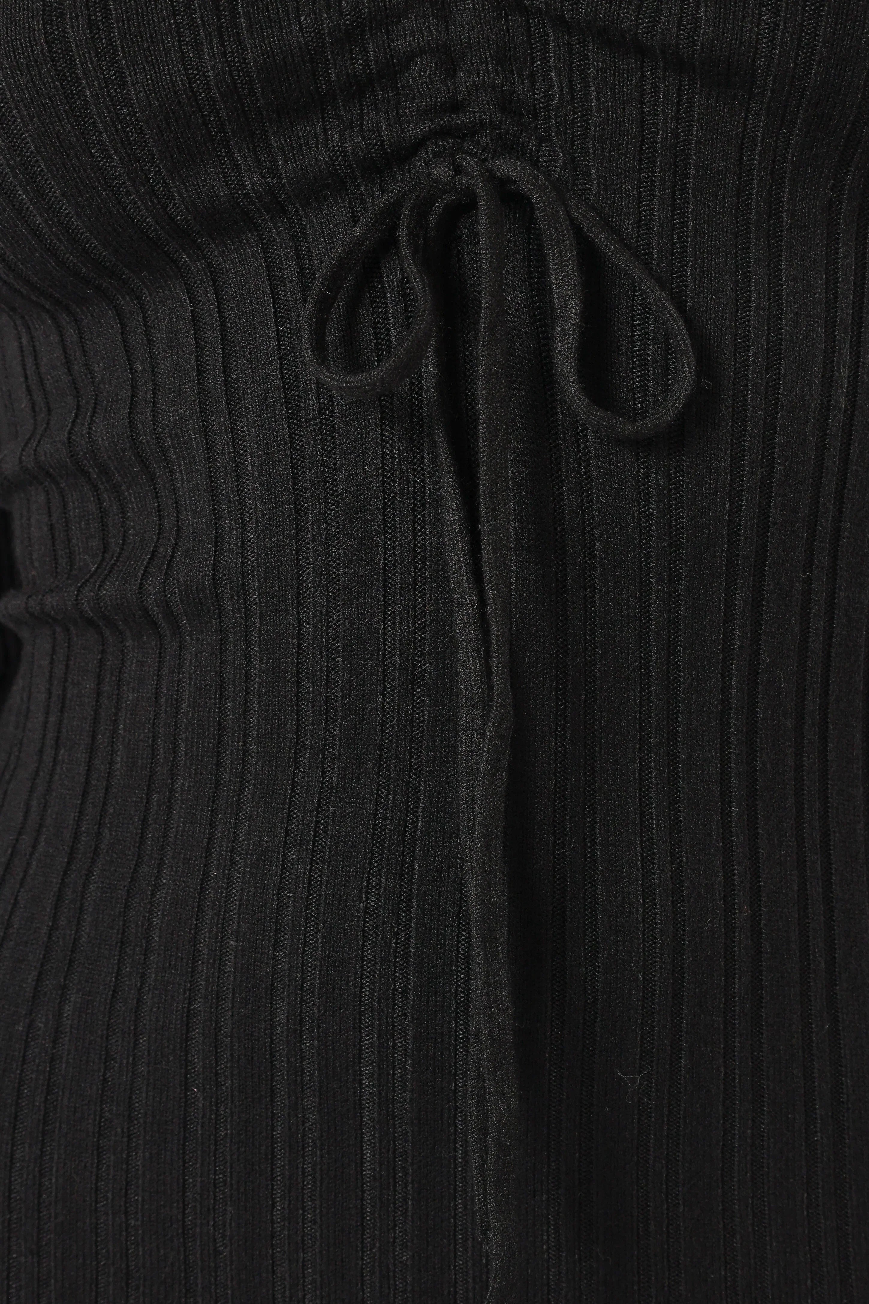 Irene Long Sleeve Midi Dress Black