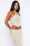 London Love Knit Top Champagne