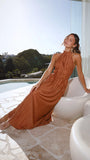 Frances Maxi Dress Rust