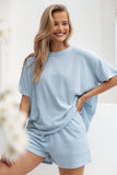 Granger Knit Short Set Blue