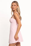 Althea Mini Dress Pink Gingham