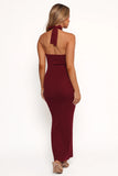 Nessa Midi Dress Dark Cherry