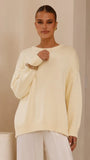 Dara Knitted Sweater Butter Yellow