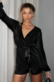 Minelli Pleated Romper Black