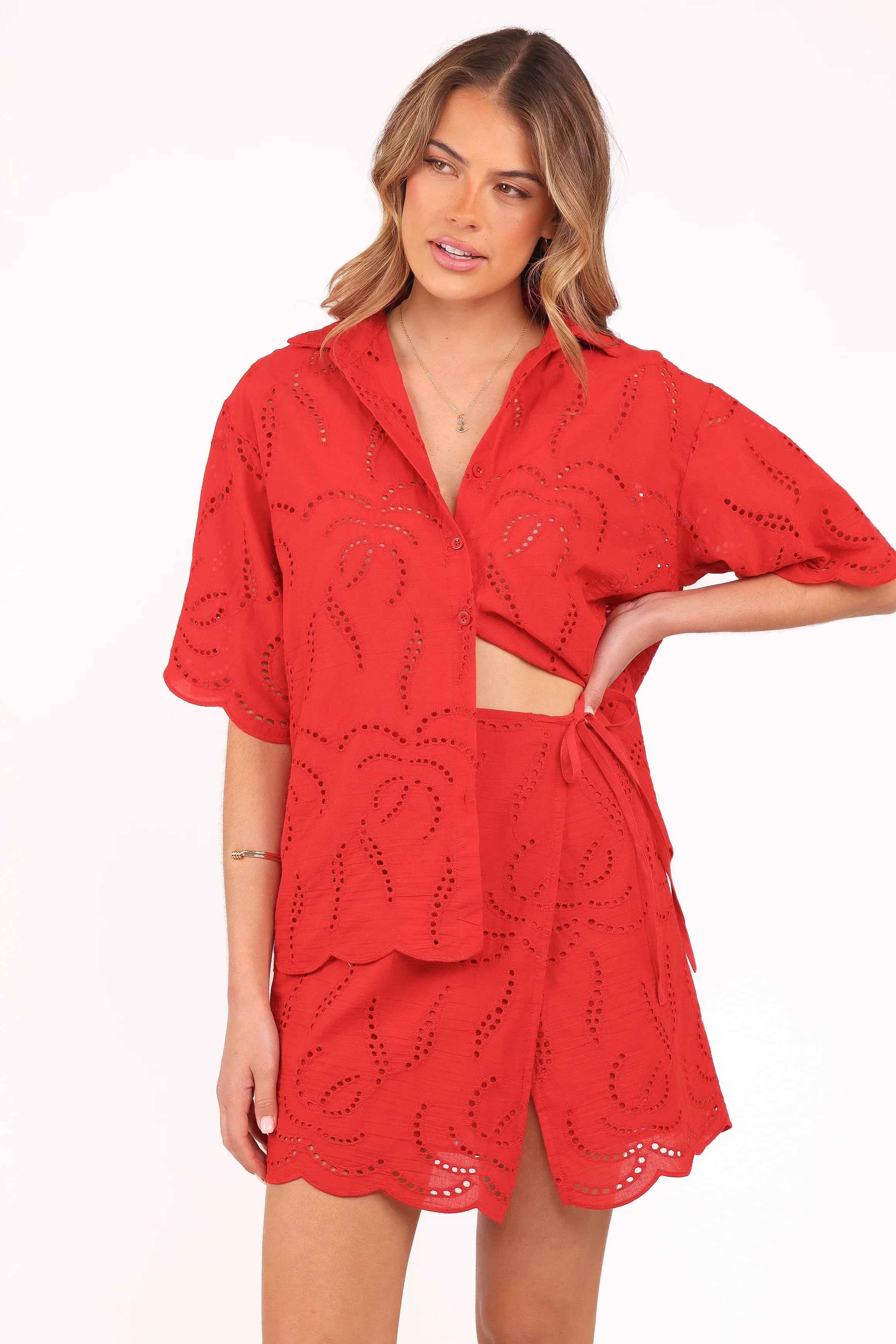 Gallie Skirt Set Red