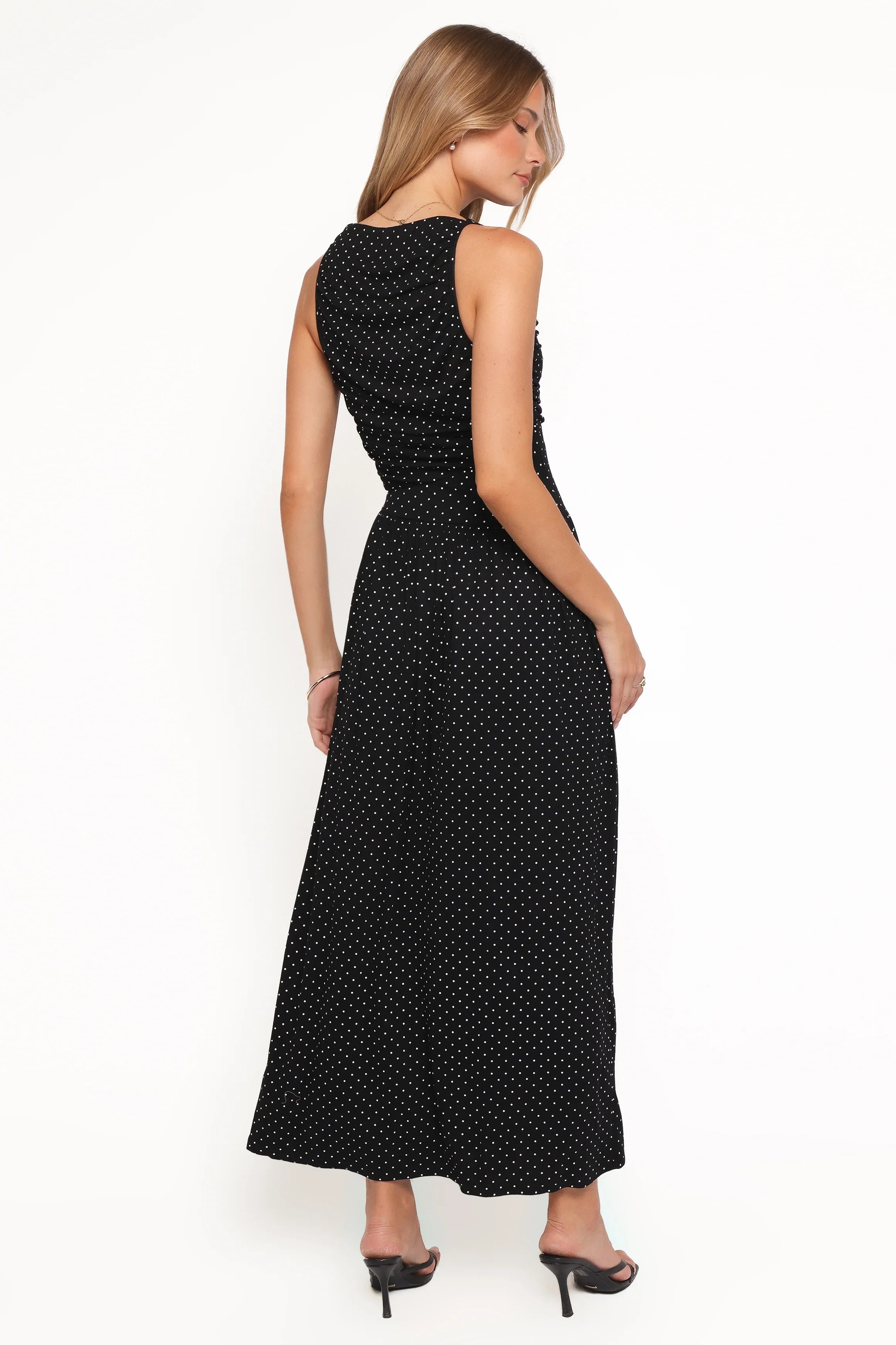 Shirley Maxi Dress Black Polka Dot