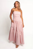 Blanche Strapless Maxi Dress Orchid