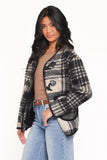 Austin Plaid Jacket Black