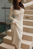 Jaye Long Sleeve Maxi Dress Cream