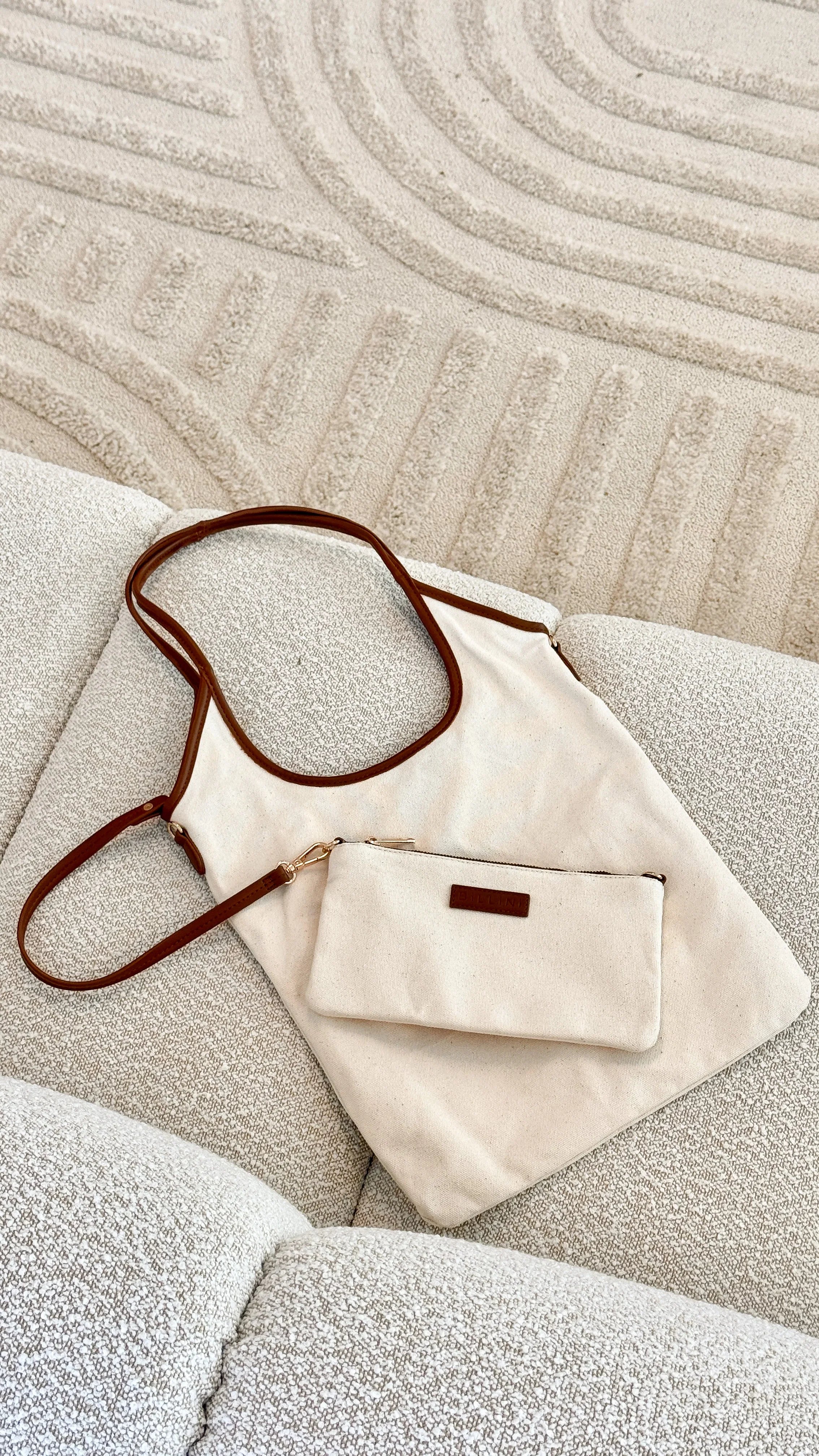 Isobel Shoulder Bag Natural Linen