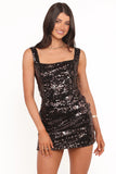 Awhina Mini Dress Brown Sequin