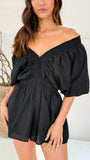 Carson Playsuit Black