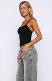 Get Even Tank Top Black