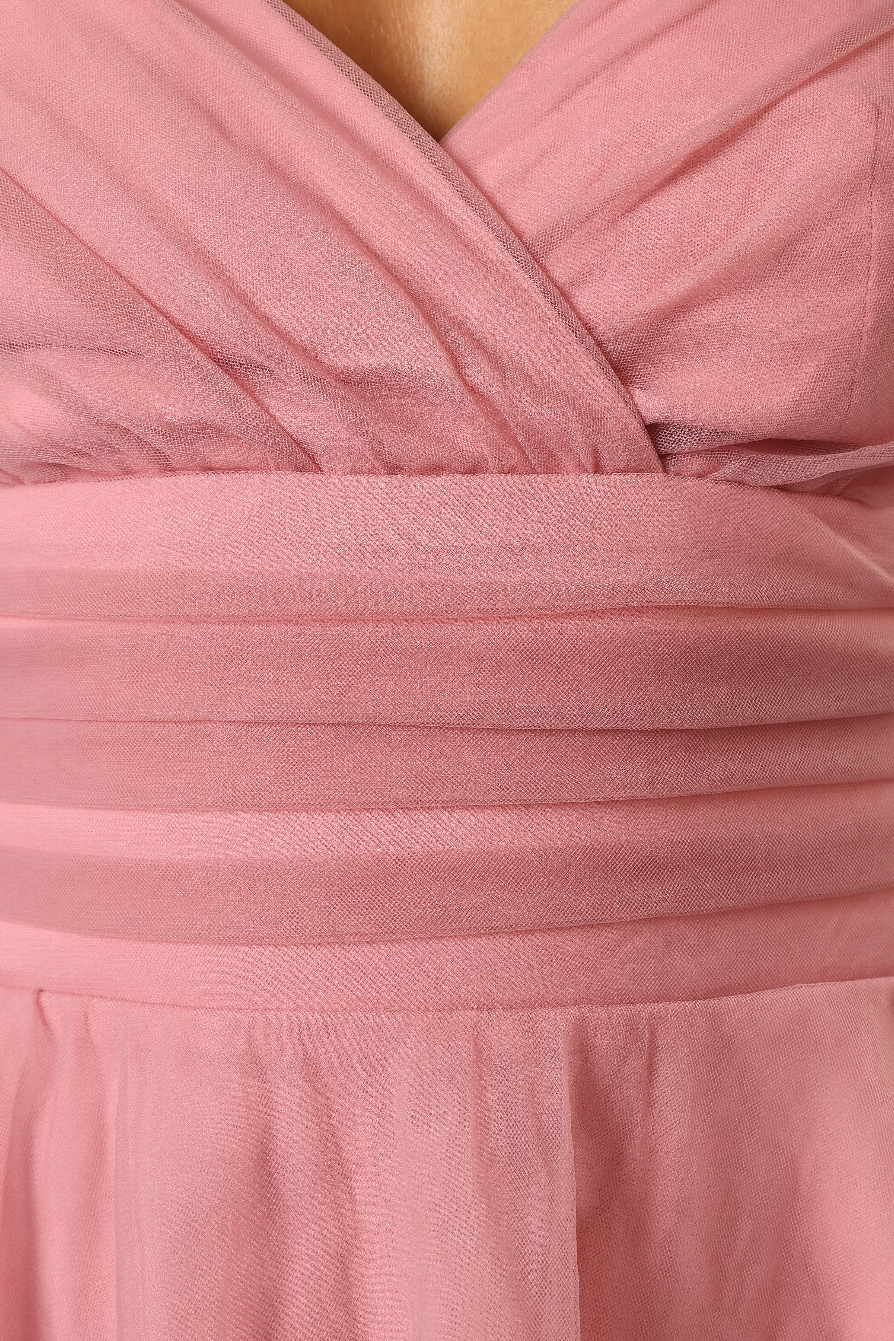 Kienna Tulle Mini Dress Pink