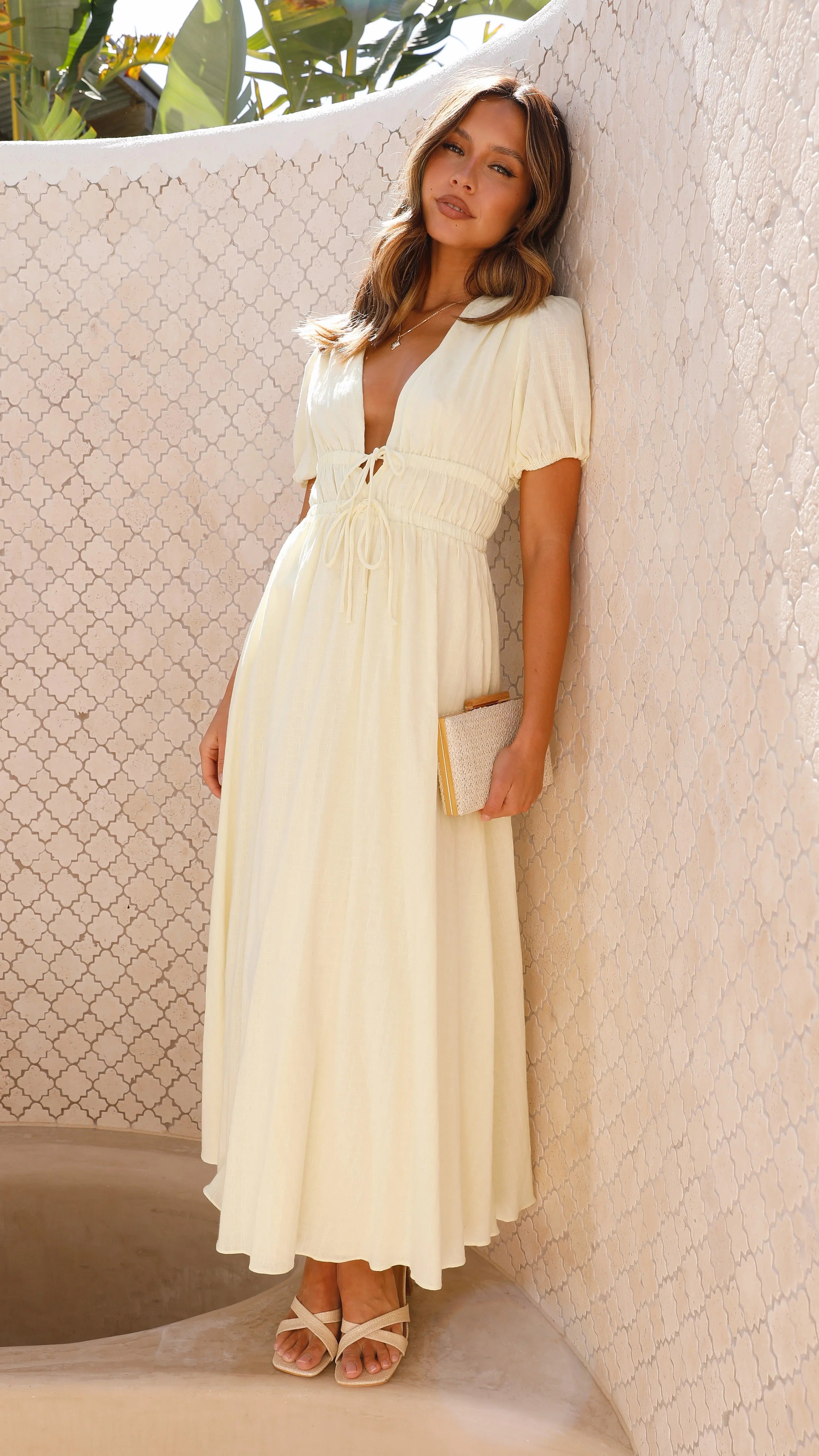 Ena Midi Dress Yellow