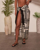Sweet Heat Geometric Print Sarong