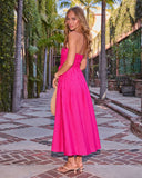Caspian Strapless Striped Maxi Dress