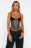 Barely Even Friends Bustier Black