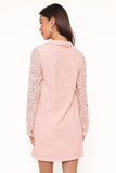 Cidel Mini Dress Pink Lace