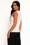 Andrea Knit Vest Top Cream