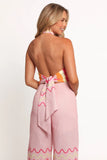 Aryn Halterneck Jumpsuit Pink Palm