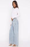 Clarissa Low Rise Wide Leg Jeans Mid Blue
