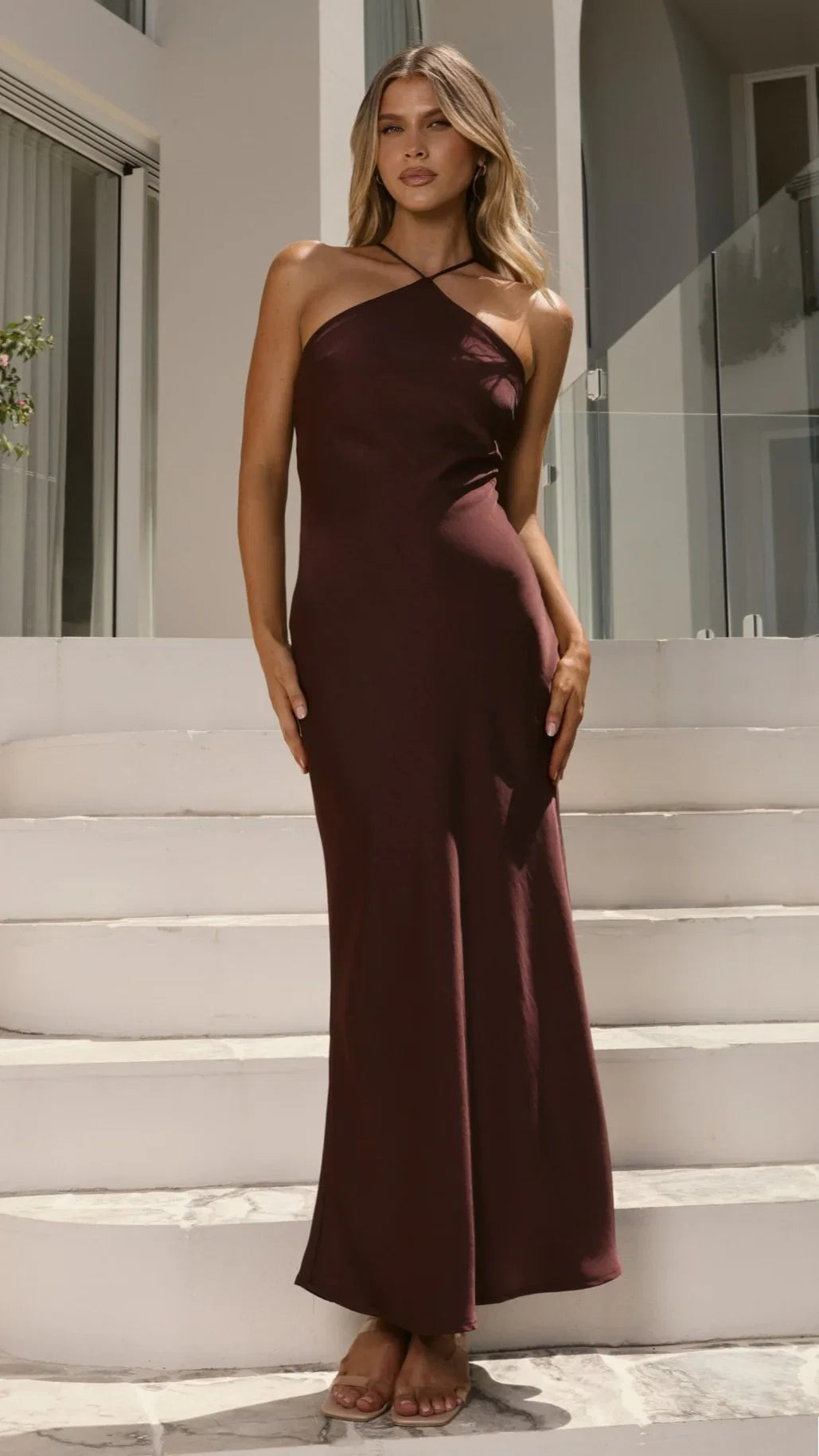 Chiara Maxi Dress Chocolate