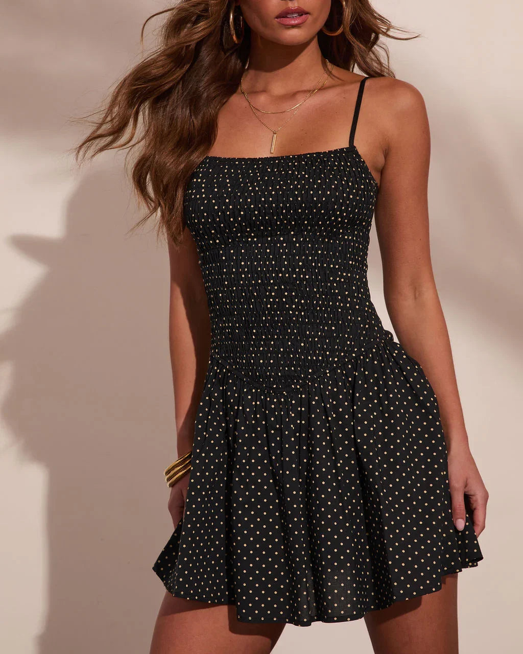 Della Rue Polka Dot Mini Dress