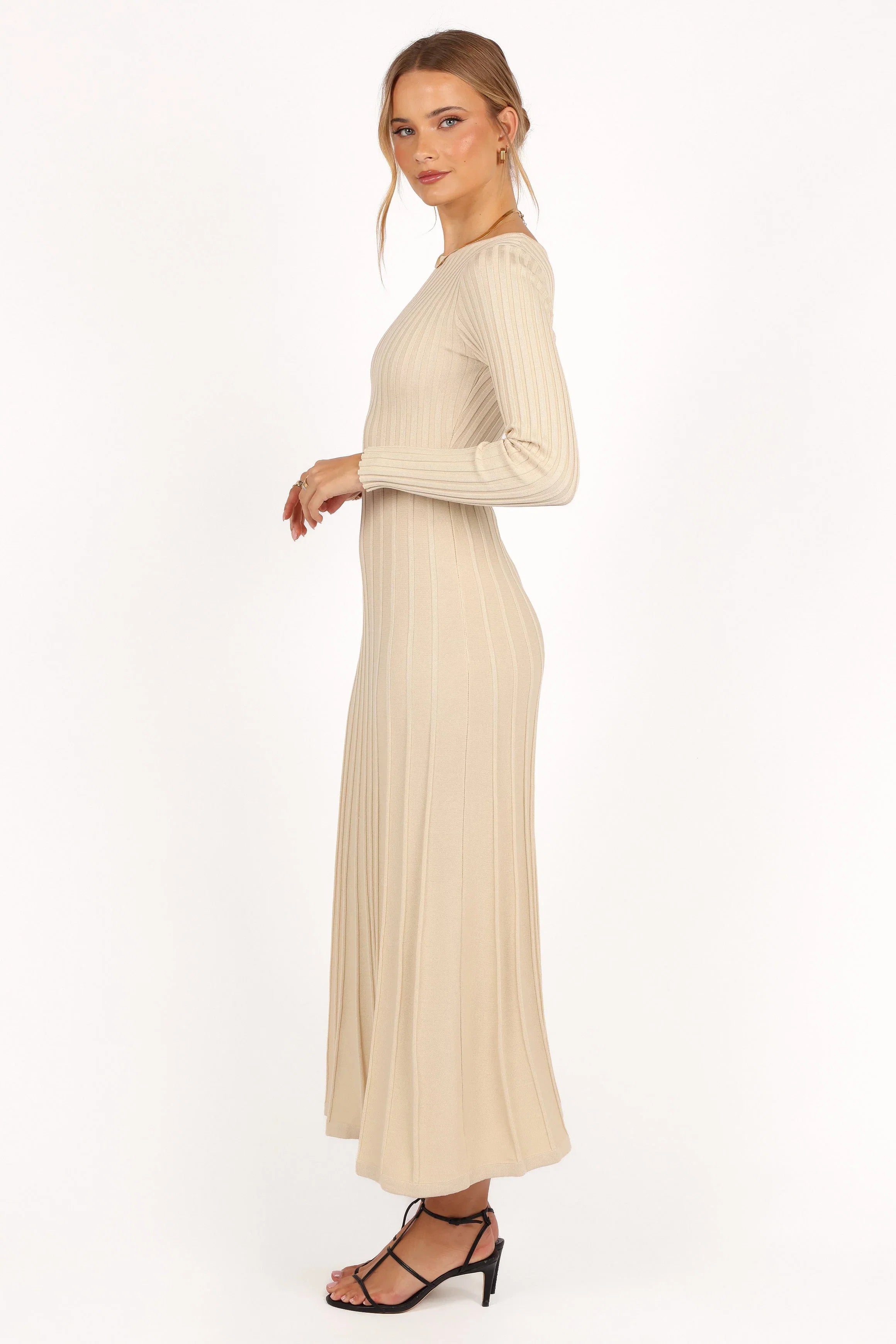 Alison Long Sleeve Maxi Dress Cream