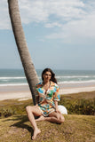 Harriet Button Down Top Malta Print