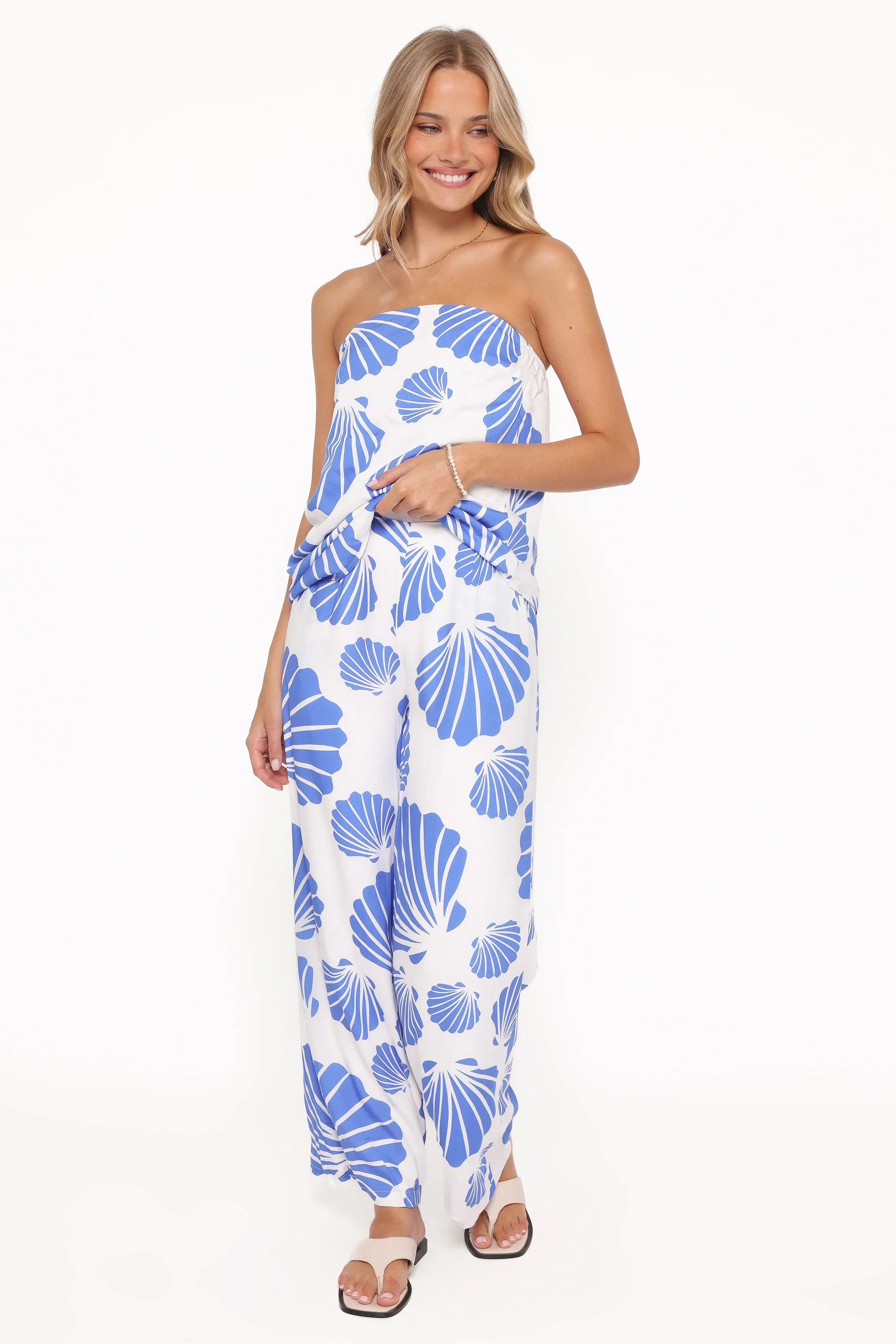 Kristy Pant Set Blue Shell