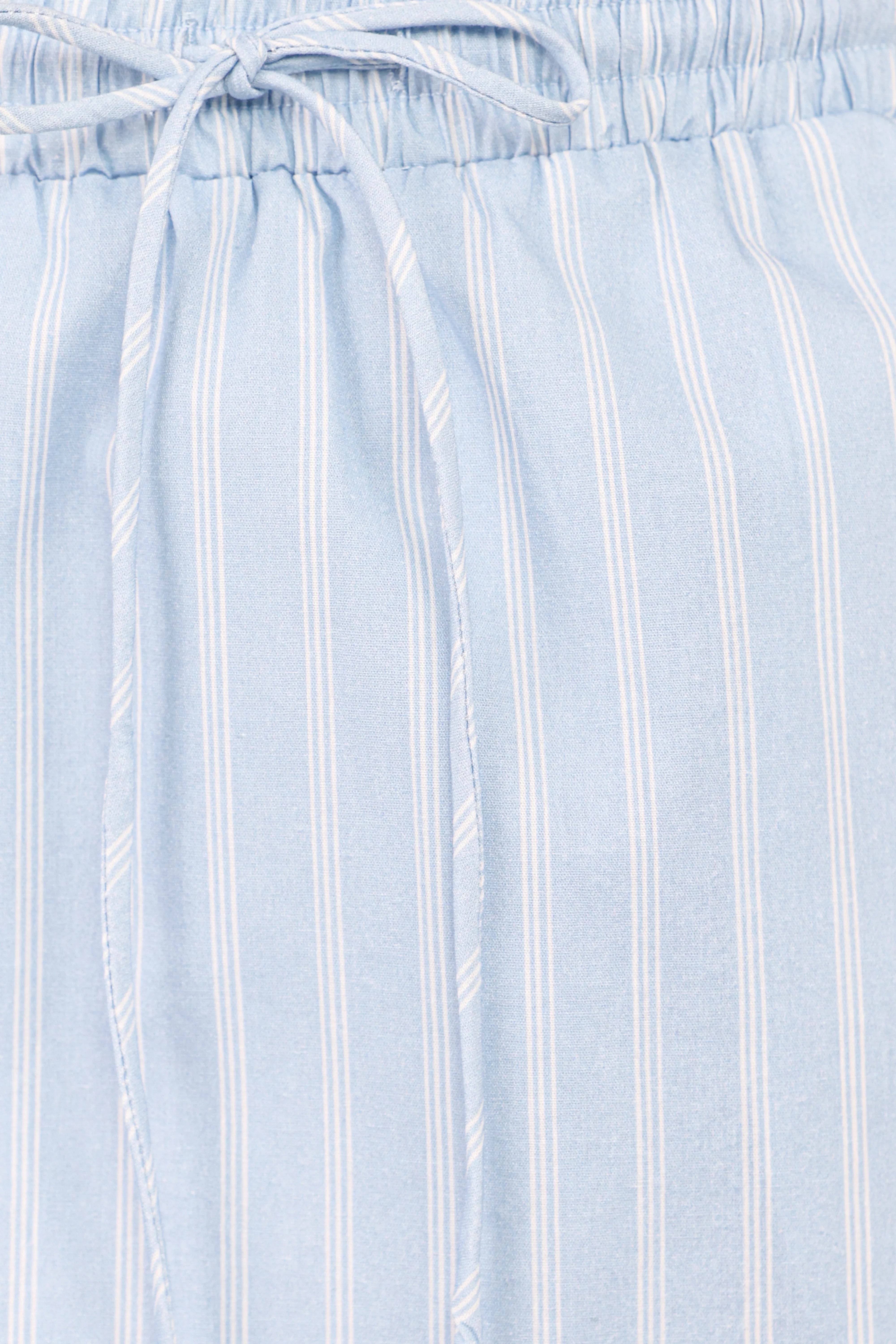 Daisy Skirt Set Blue White Stripe