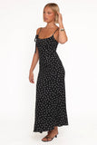 Lexia Midi Dress Black Polka Dot