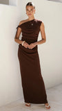 Lealah Maxi Dress Chocolate