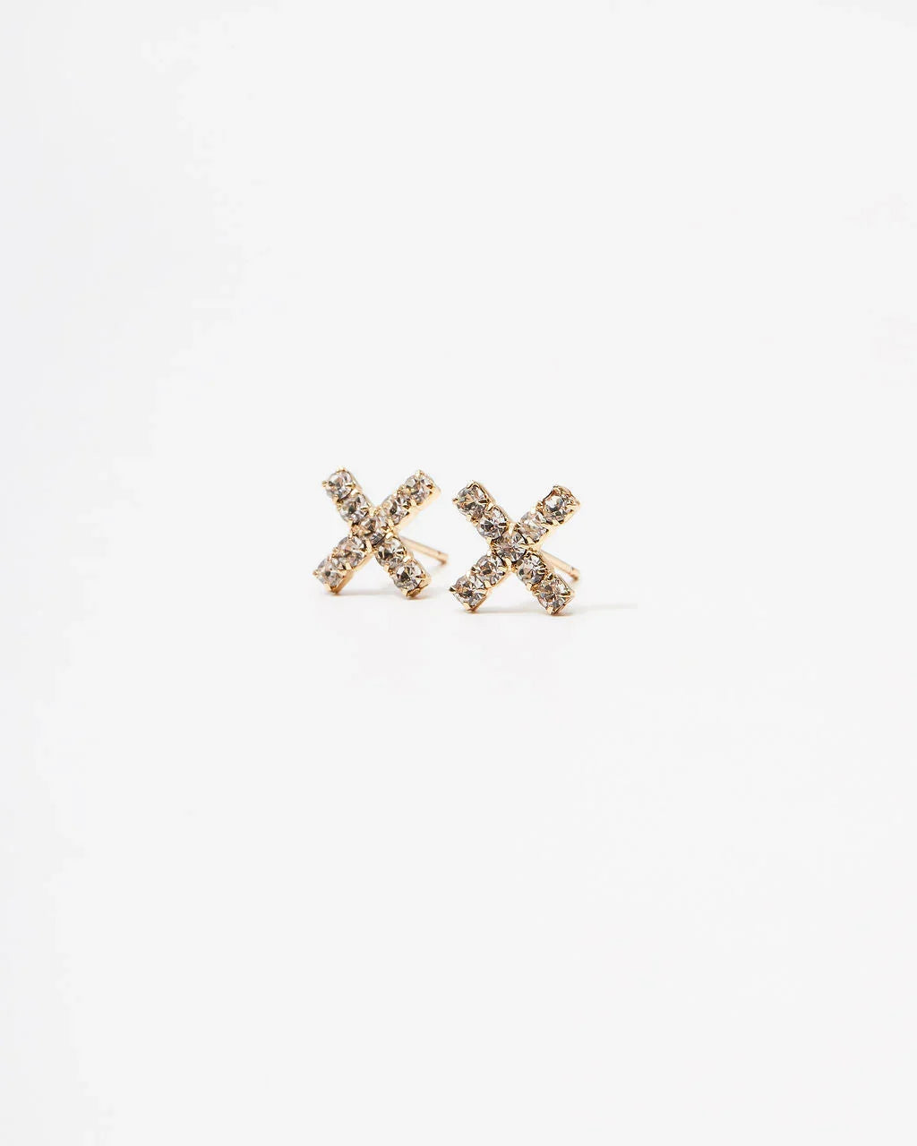 Colein X Micro Pave Stud Earrings