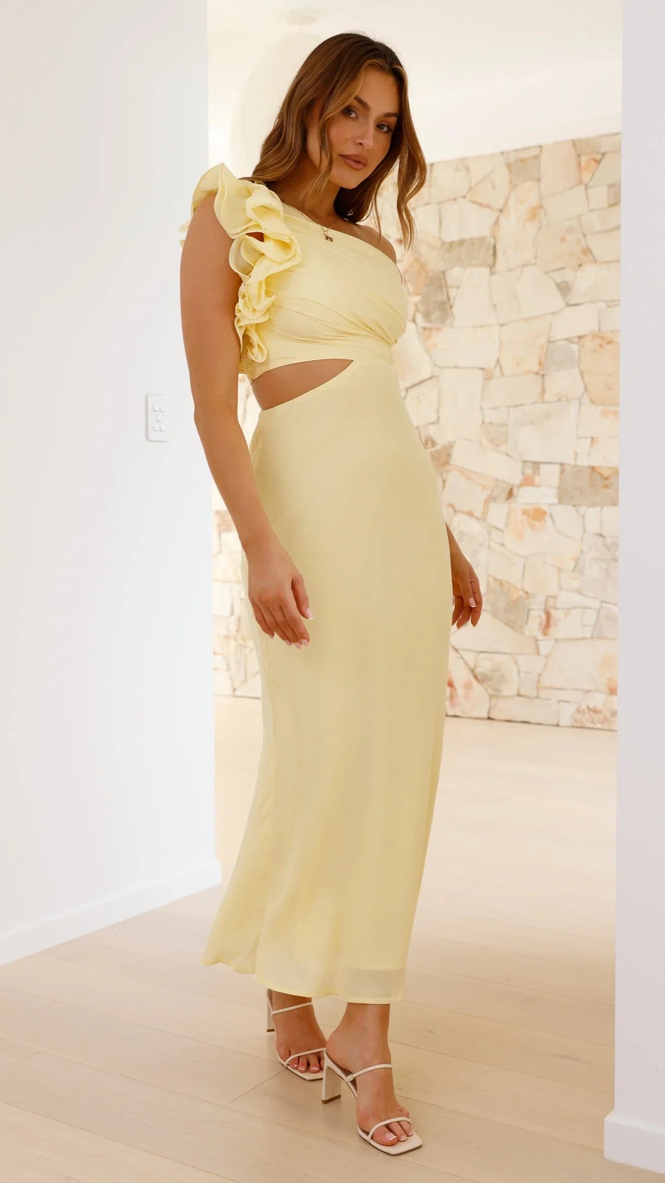 Amina Maxi Dress Yellow